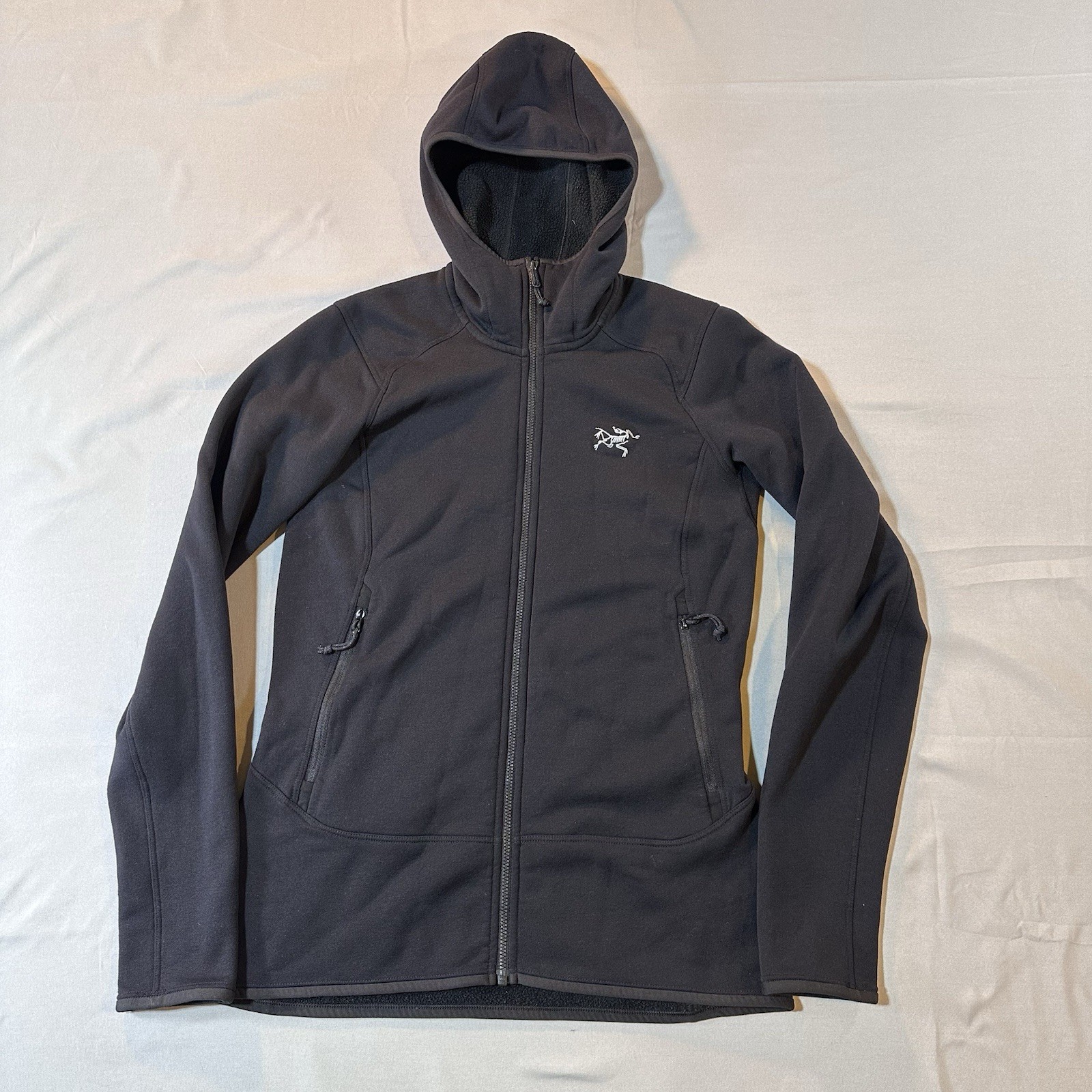 ARC’TERYX Women’s Small Black Kyanite Hoody Hoodie Fleece Hiking Outdoors