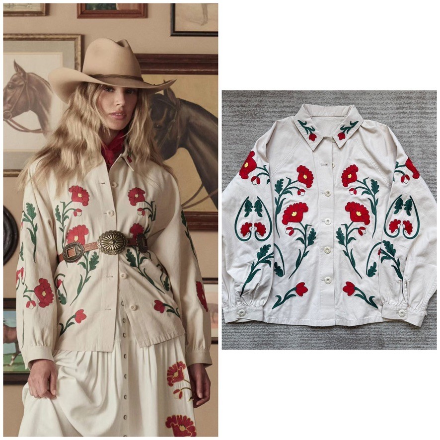 £495 THE GREAT x Stetson The Western Embroidered Commodore Jacket Size 1