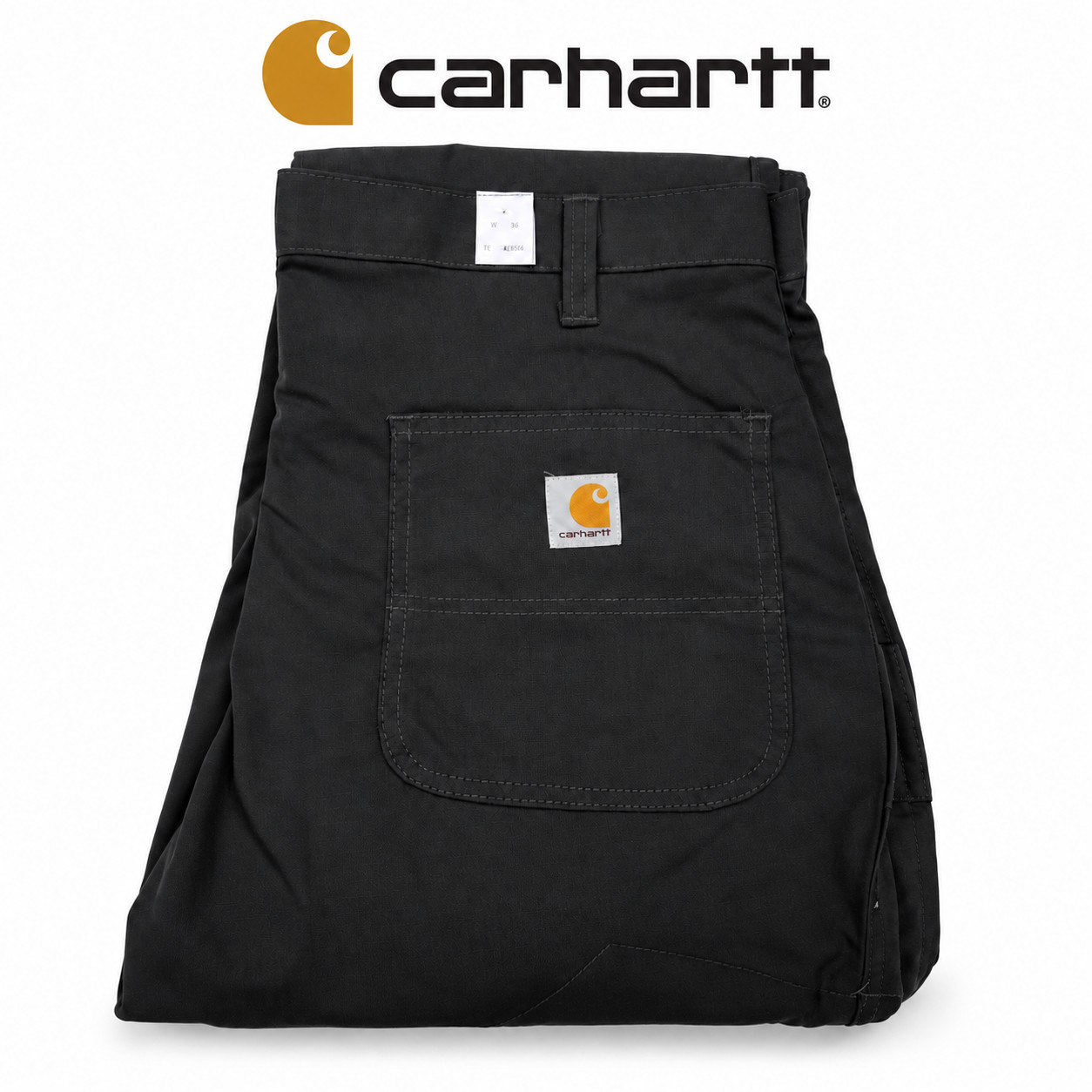 Carhartt Men's Relaxed Straight Tact Work Pant, Charcoal