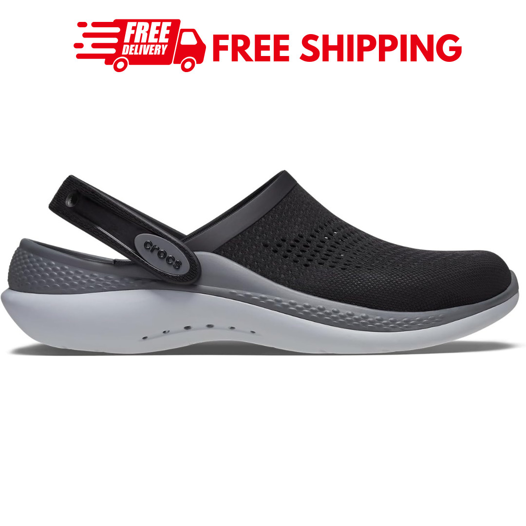 Crocs Unisex Shoes Adults LiteRide 360 Clogs Slip On Comfortable 