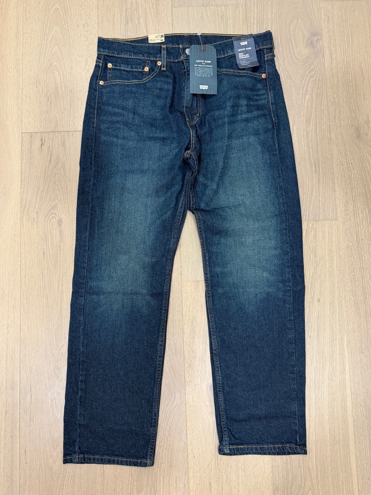 Levi\'s Ease - 505 Regular Men\'s Jeans 34x29 Straight -  Super Soft - NWT