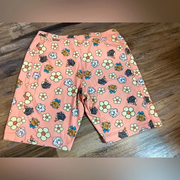 Disney Biker Shorts XL Adult Pastel Orange Aristocats Marie Toulouse Berlioz New