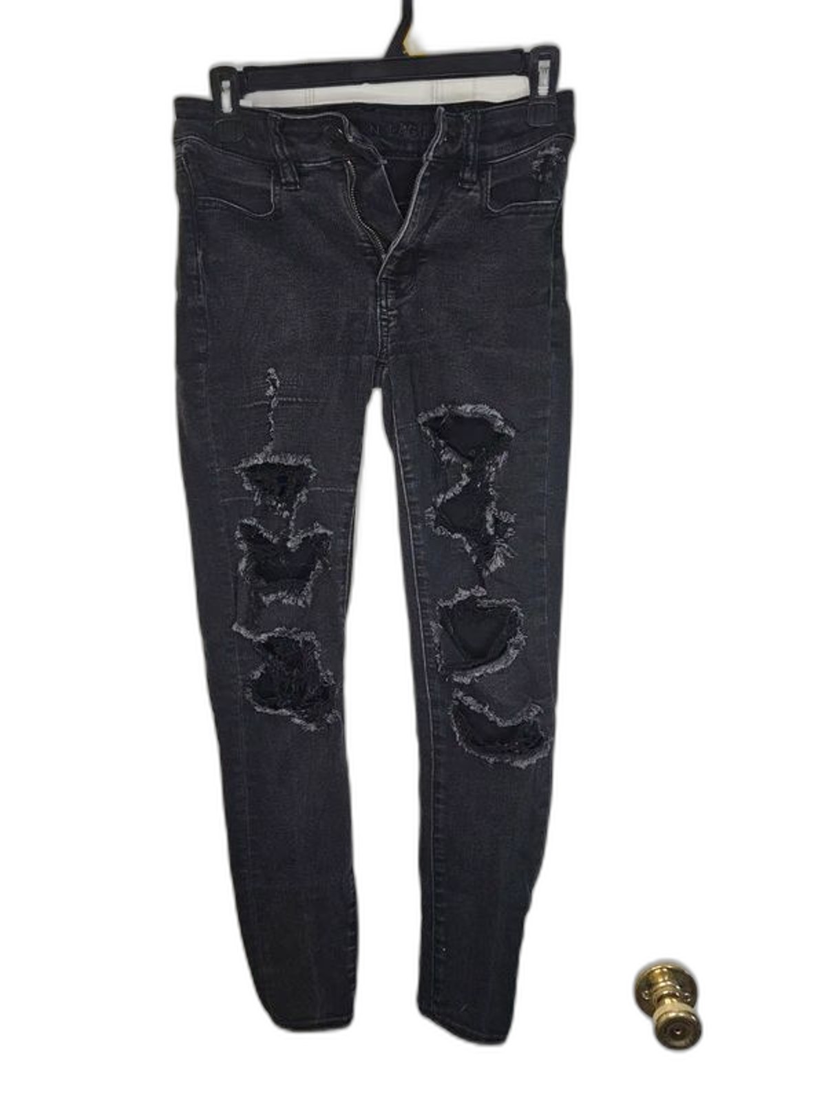 American Eagle Ne(x)t Level Stretch Ripped Distressed Skinny Jeans- Size 0 Short