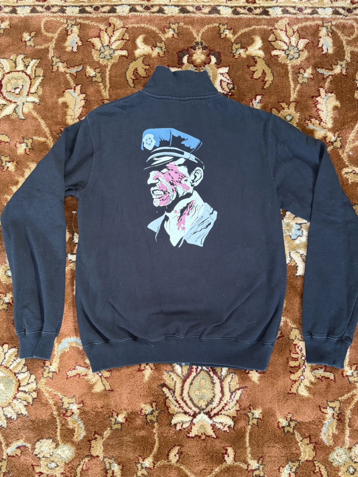 Rare 2005 Capcom Resident Evil RPD  Zip Sweatshirt Zombie Policeman Cop Sz M 