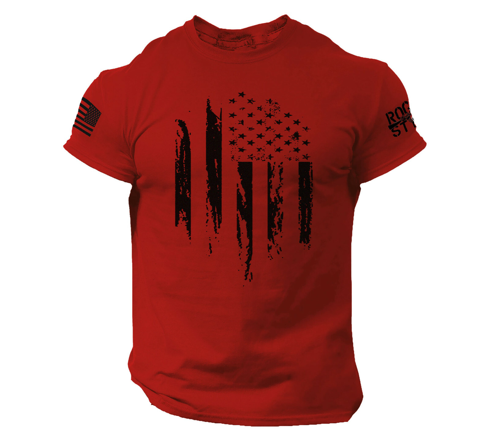 USA Distressed Flag T Shirt American Patriotic Tee 