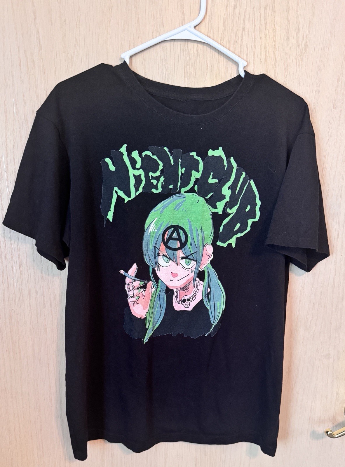 JUN INAGAWA NIGHTCLUB x Night Club Anarchy Anime RARE T-shirt Size L-XL Emo