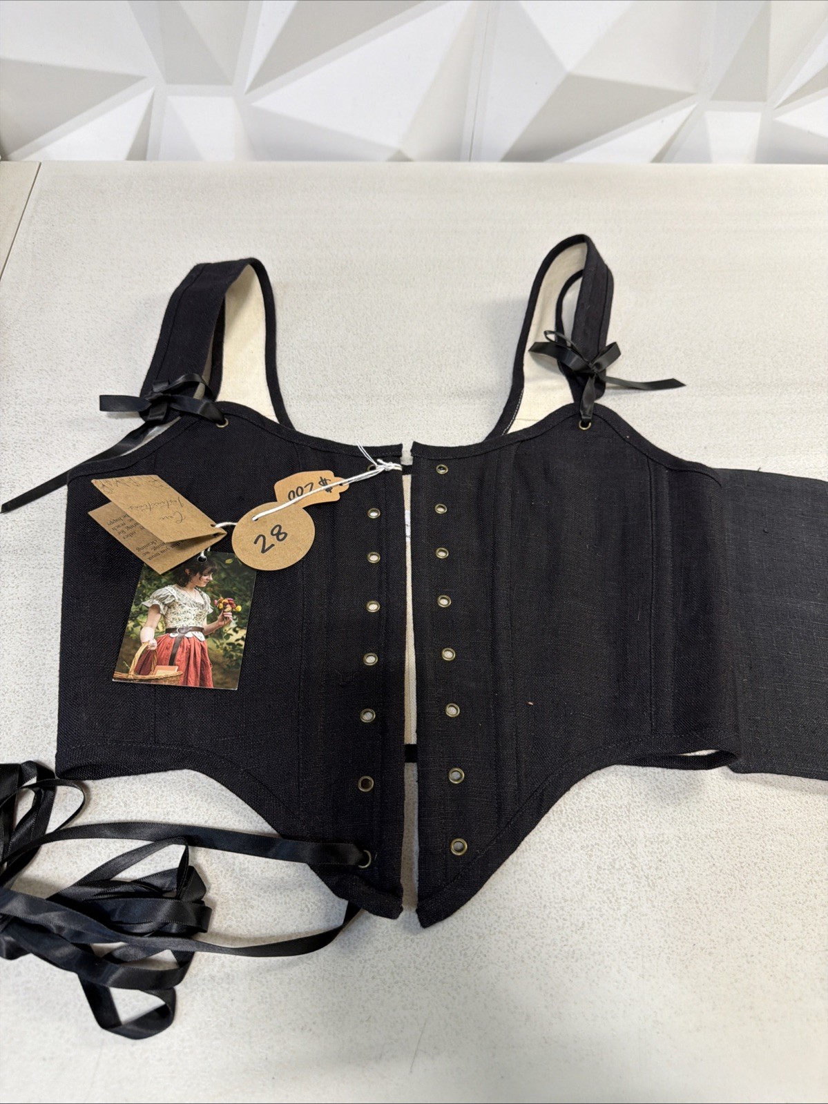 FRENCH MEADOWS CORSET Black Cotton