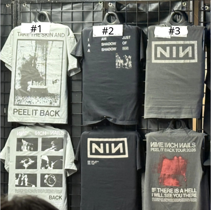 Nine Inch Nails NIN Peel It Back Tour 2026 Industrial Rock Concert Tee