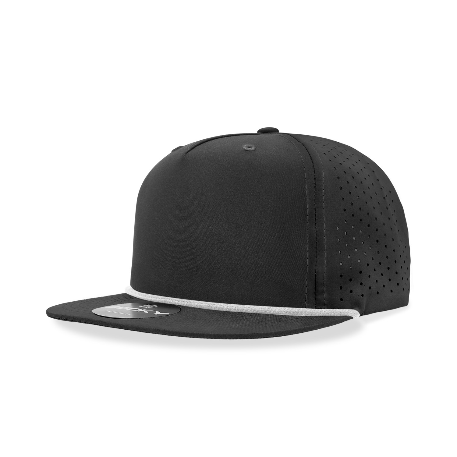 2/3/5/10 Pack Of Decky Unisex 5 Panel Lot Perforated Performance Rope Hat - 6226
