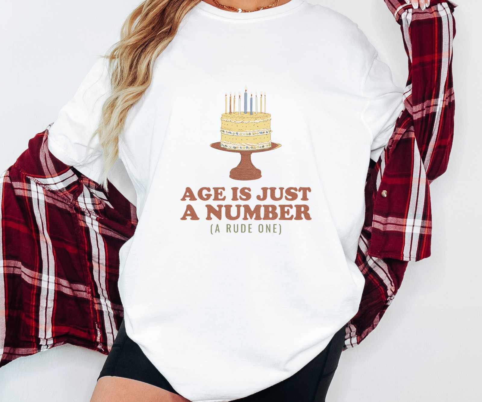 Birthday Gift Shirt - Age is Just a Number Comfort Colors Unisex Tee