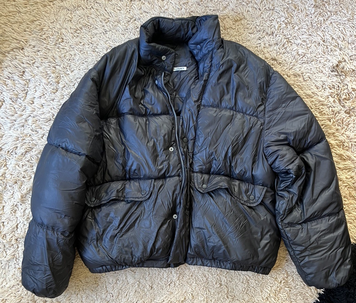 Our Legacy Lenox Nylon Puffer Oversize Jacket Smog Navy 48