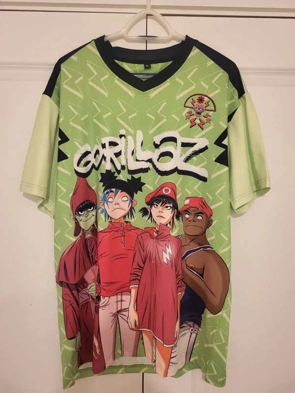 Gorillaz V-neck Jersey Full size S-5XL TU856