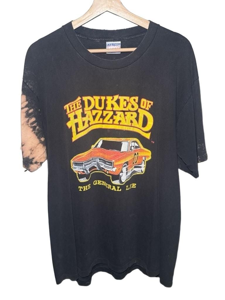 Vintage 1999 All Sport Dukes Of Hazzard The General Lee TShirt Black Graphic Tee