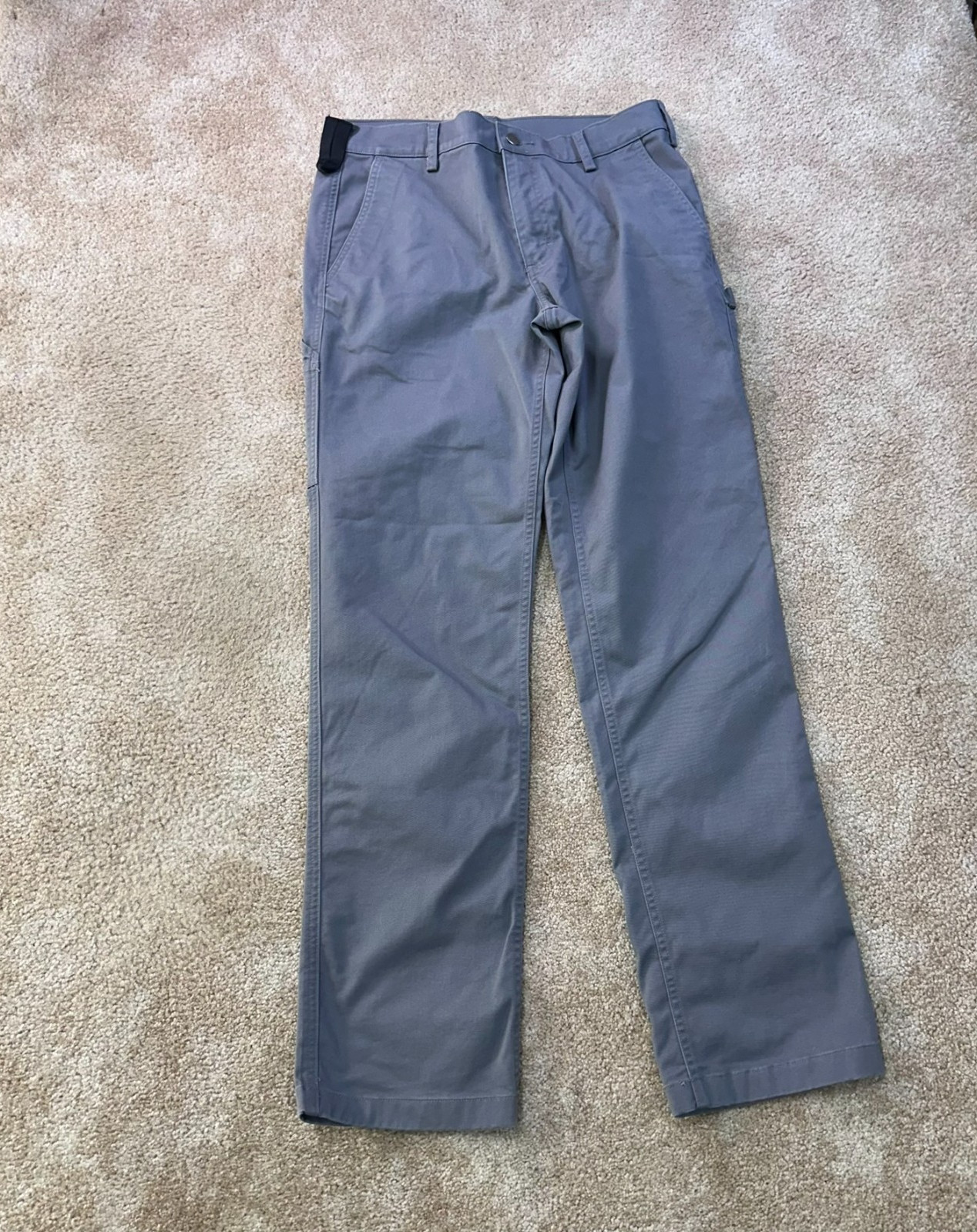 Duluth trading 40 Grit slim fit carpenter jeans Men\'s 34x34 Gray Straight leg