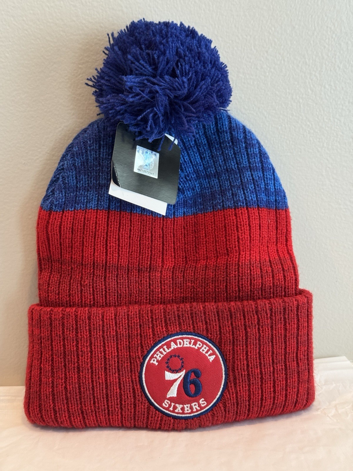 New Officially Licensed PHILADELPHIA 76ers Sixers NBA Knit Beanie Fan Favorite