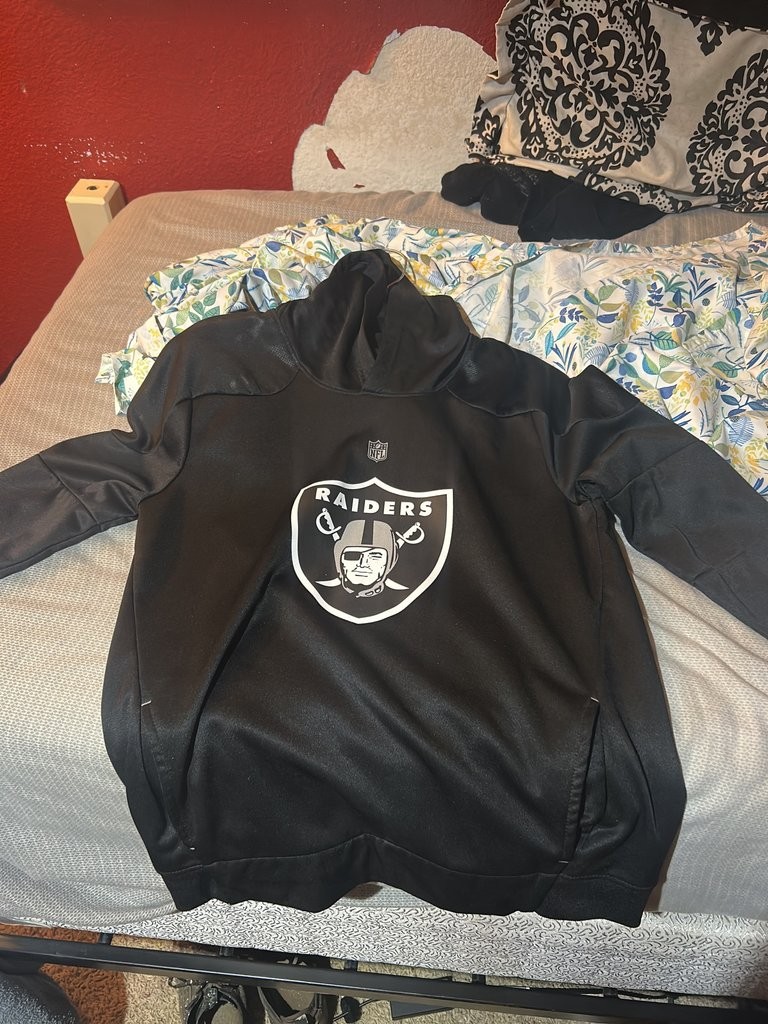 NFL Team Apparel Tek Warm Raiders Youth Hoodie