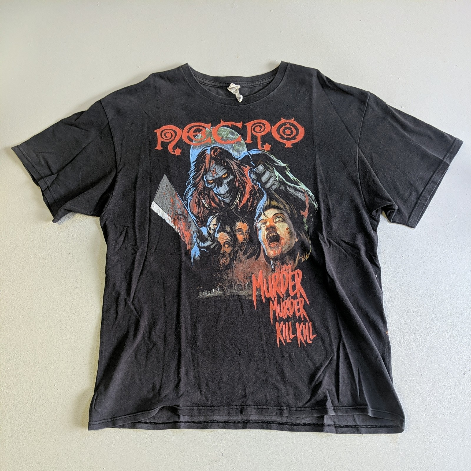 Necro Murder Murder Kill Kill Underground Hip Hop Ill bill size XL vintage shirt