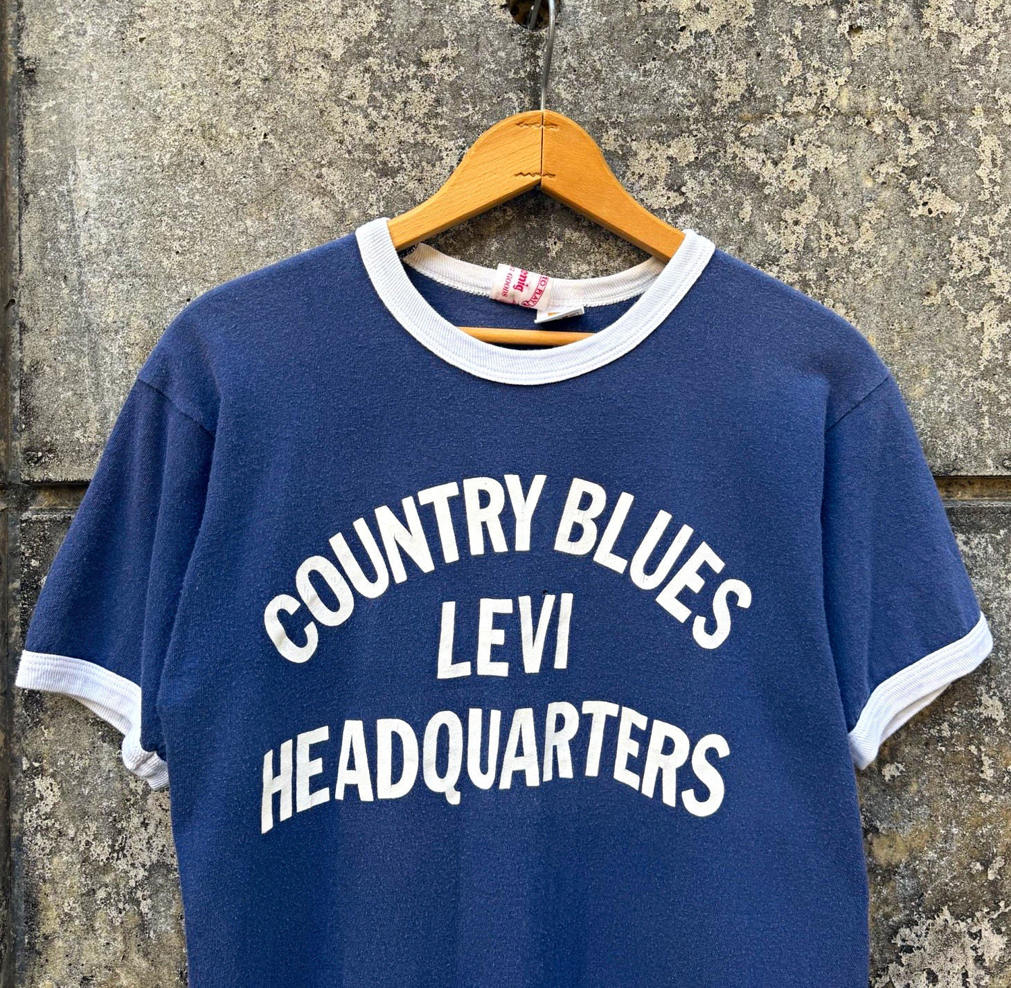 True vintage 1970’s Levi’s Headquarters ringer t-shirt
