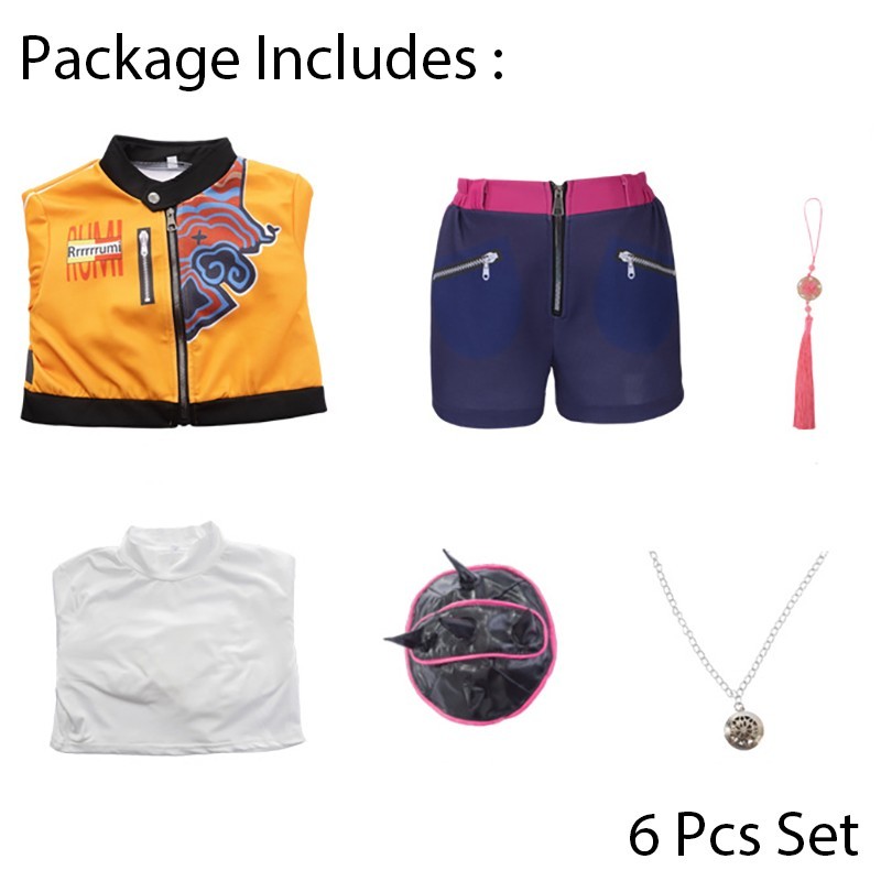 K-Pop Demon Hunters Rumi Mira Zoey Adult Size Cosplay Costume Set Dress Outfits
