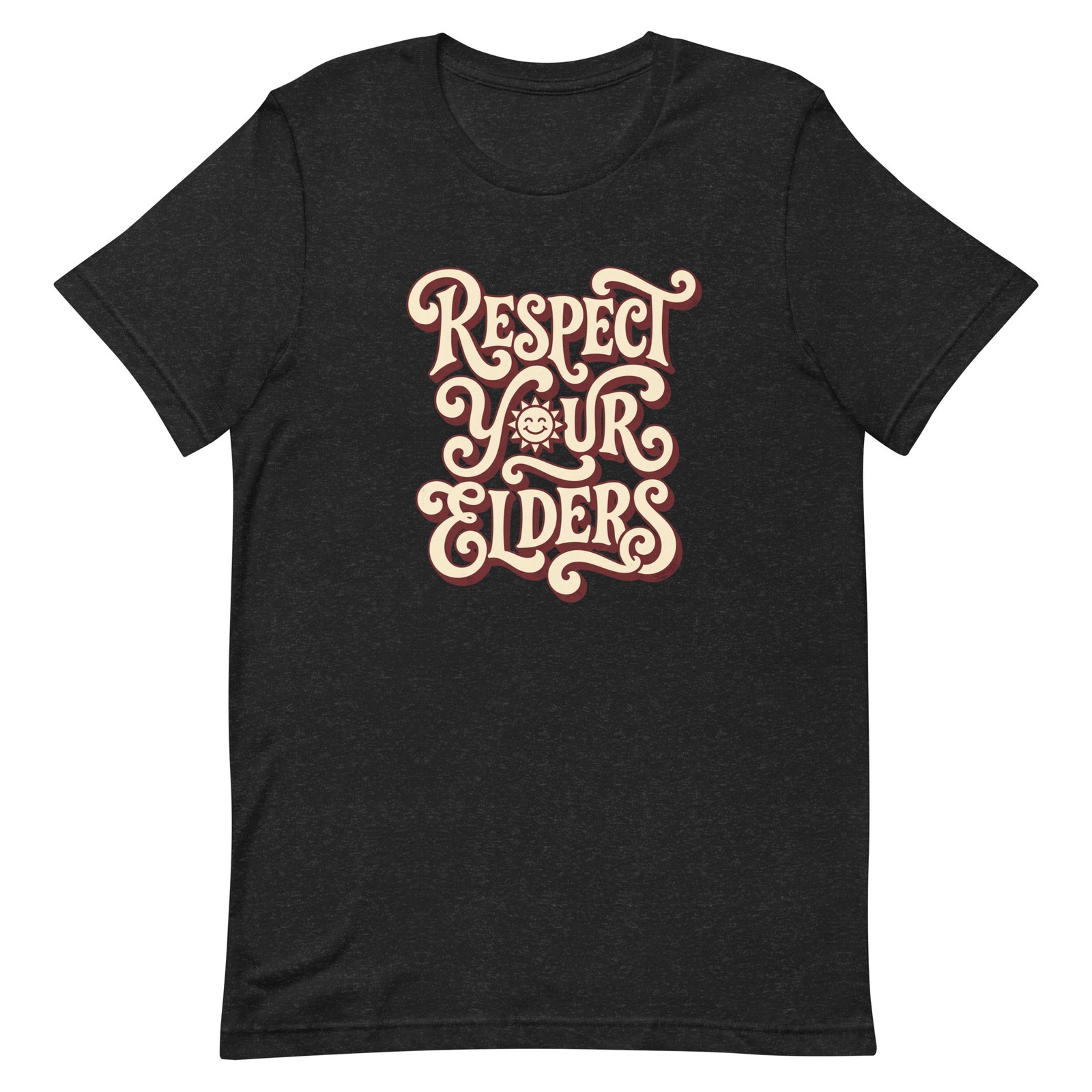 Respect Your Elders Graphic Tee, Vintage 70s Bold Typography Shirt