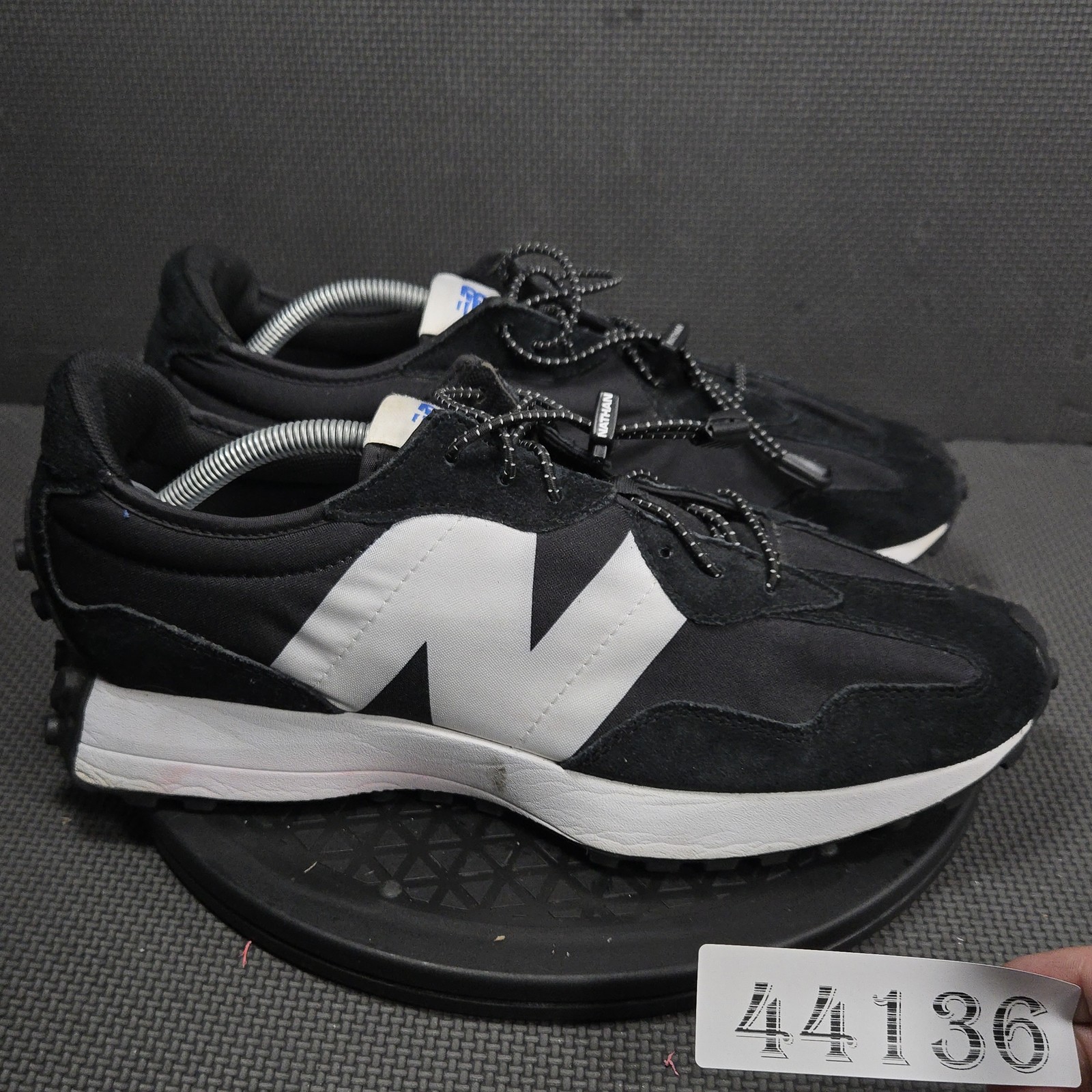 New Balance Shoes Mens Size 12 Black Suede Running Low Top Sneakers MS327CPG
