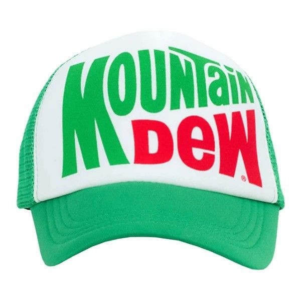 Men\'s ODD SOX Mountain Dew Heritage Trucker Snapback Hat One Size Green/White