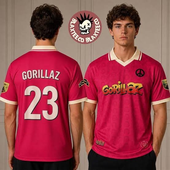 Gorillaz Europe And UK 2026 Tour Merch London Gorillaz Collared Jersey TU852