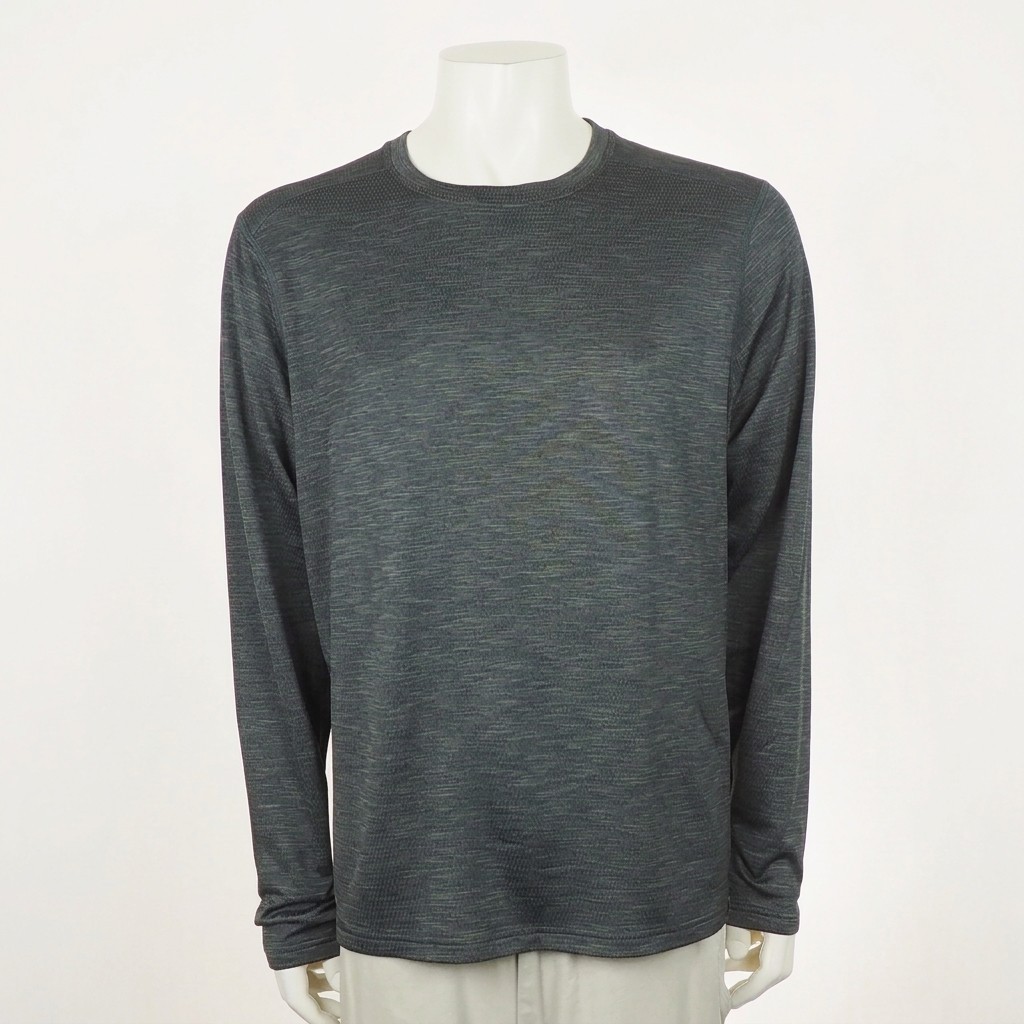 REI Co-op Midweight Base Layer Crew Tee Shirt Mens XL Dark Gray Outdoor Hiking