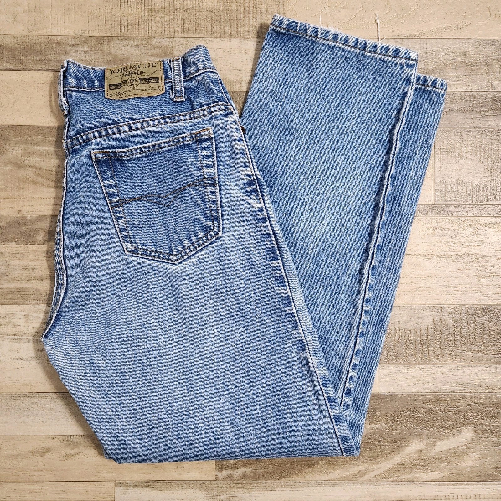 Vintage Jordache High Waisted Mom Jeans 29x31 Medium Wash Blue Denim 80s 90s Y2K