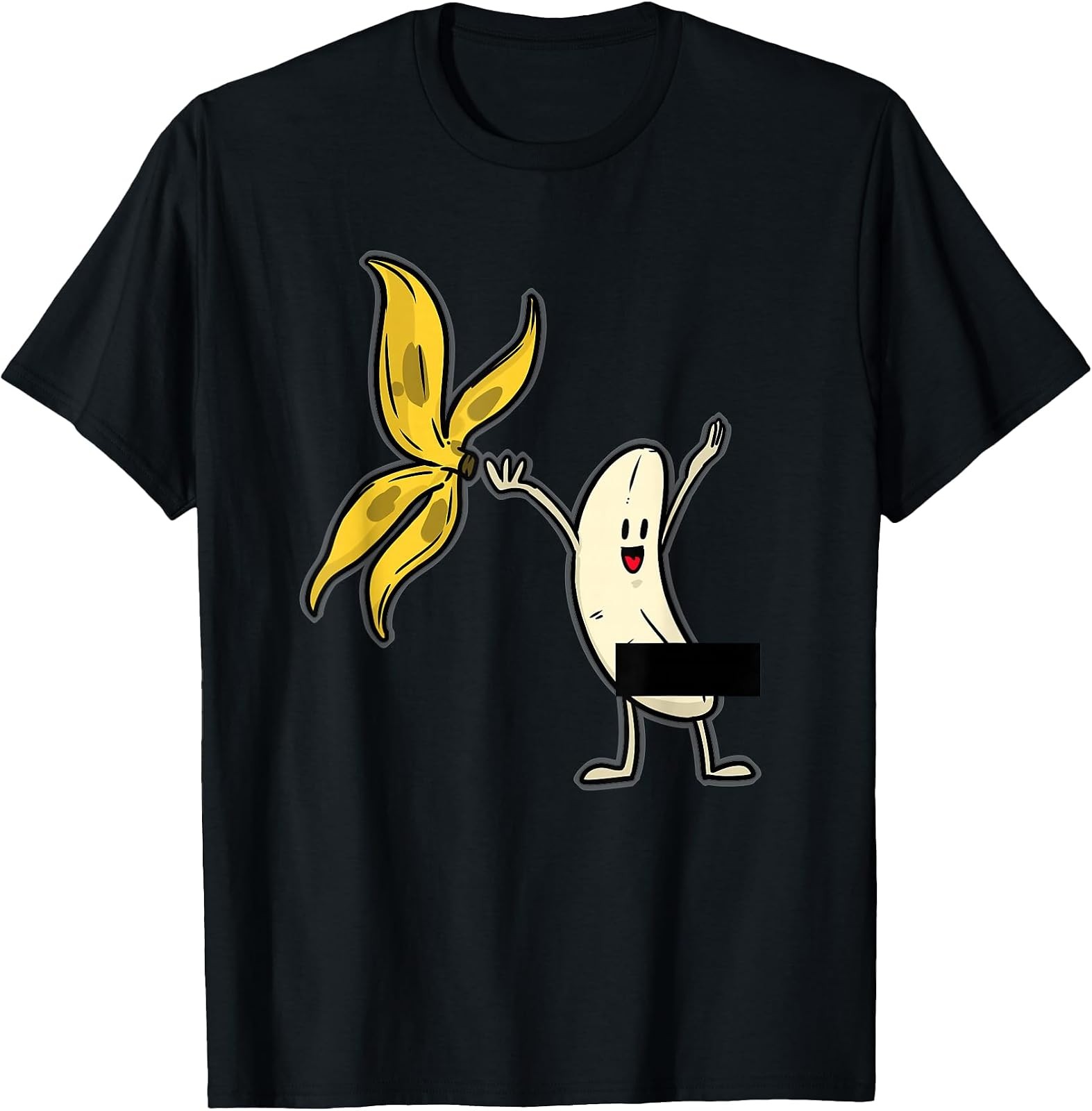 Banana Shirt Banana Striptease Censored Naked Fruit Adult T-Shirt