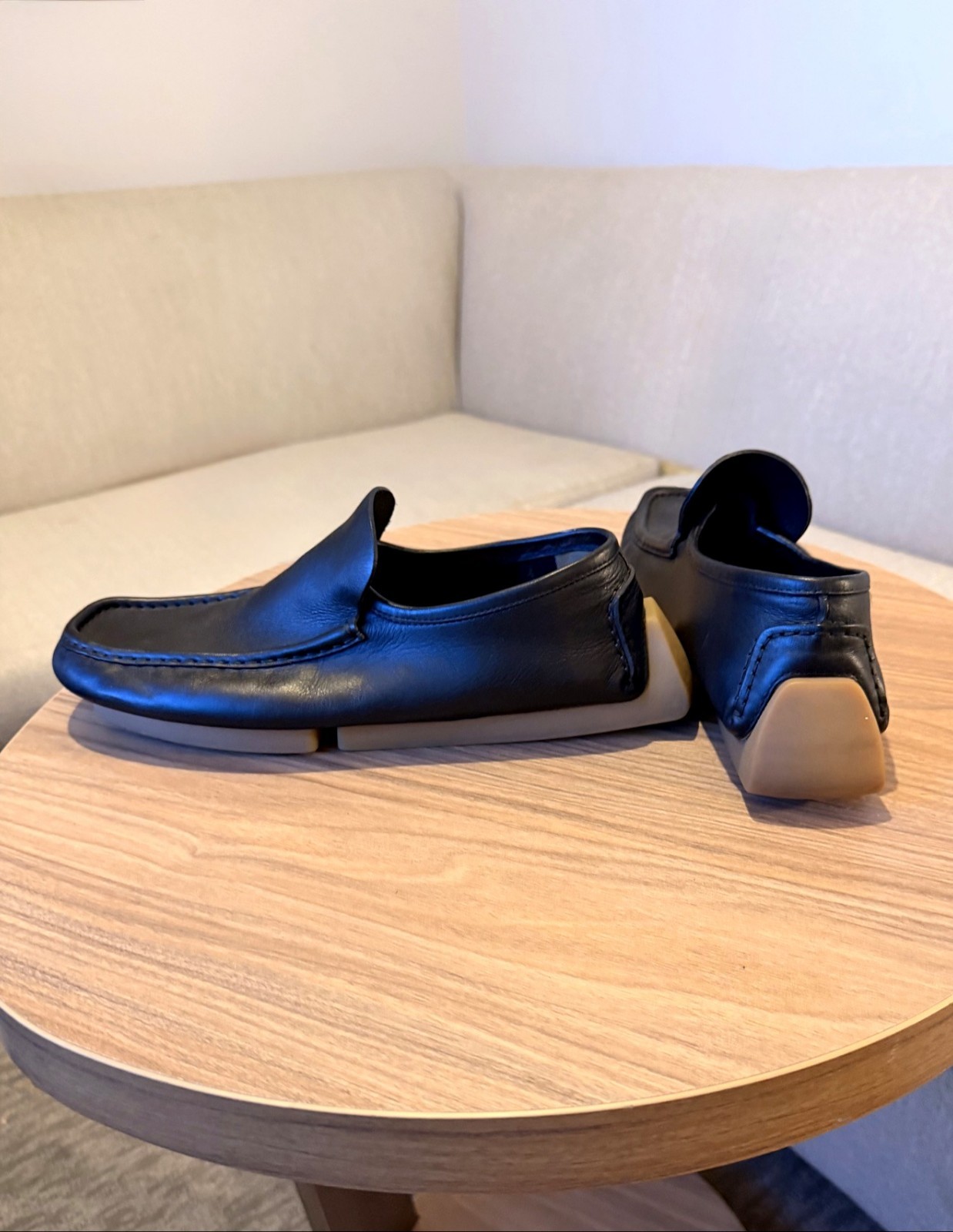 Bottega Veneta Black Leather Loafers — 100% Authentic, EU 43 / US 10