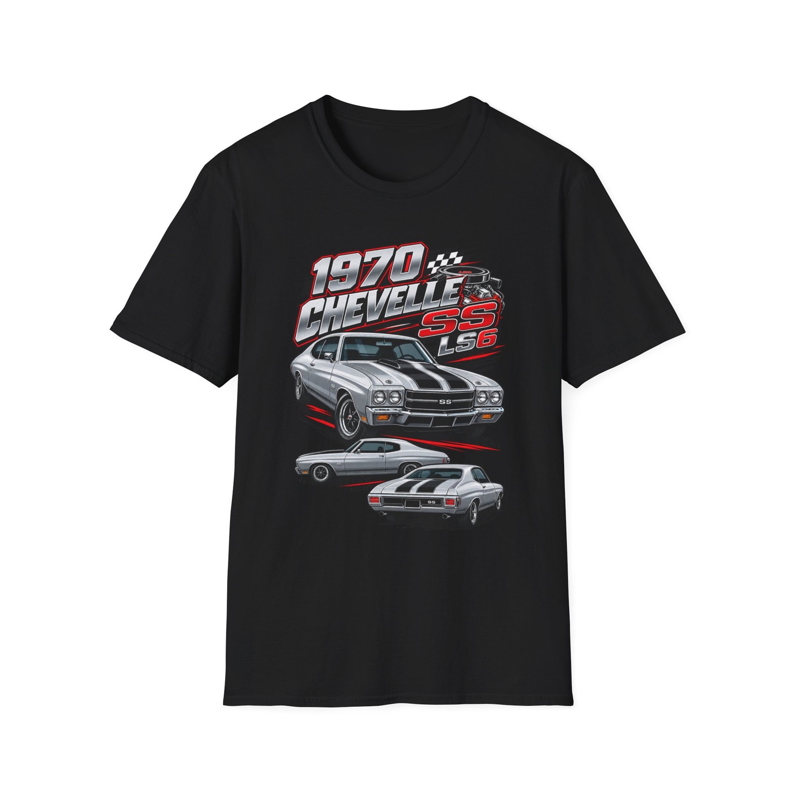 1970 Chevy Chevelle SS LS6 T-Shirt | Classic Muscle Car Racing