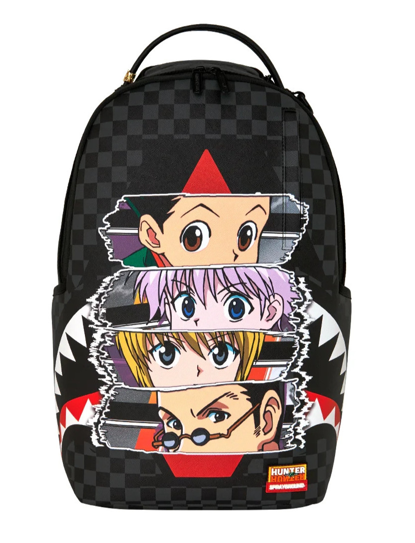 Sprayground Hunter Dropdown Check Backpack🔥New Black Bookbag School Bag