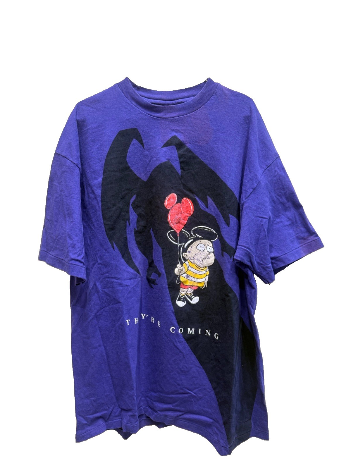 Vintage 1994 Disney Gargoyles Prerelease Rare Promo Mens XL Fade And Thrash