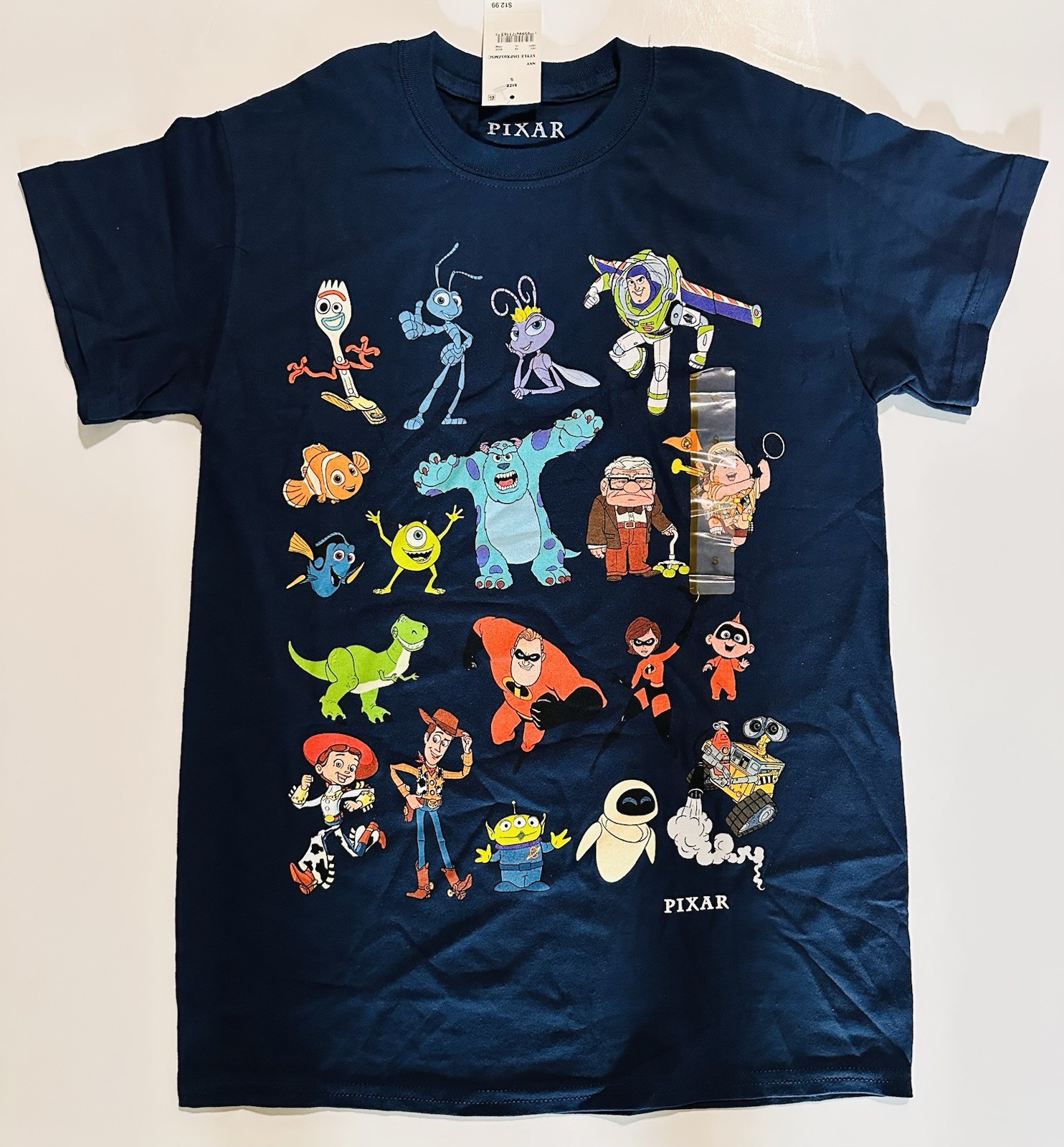 Disney Pixar Assorted Movie Characters Graphic T-Shirt