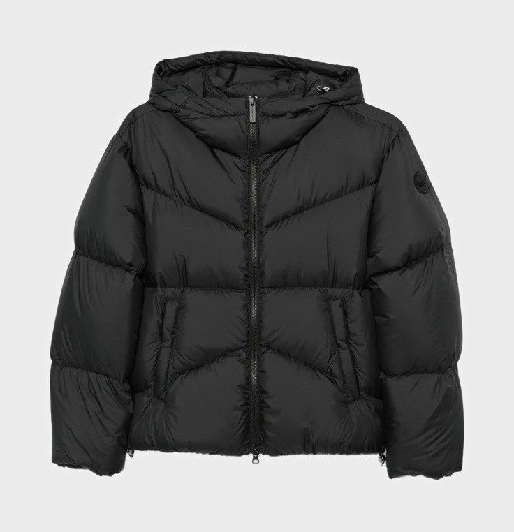NWT RPR $700 Colmar Unisex Black Hooded Quilted Puffer Jacket Full Zip Pockets