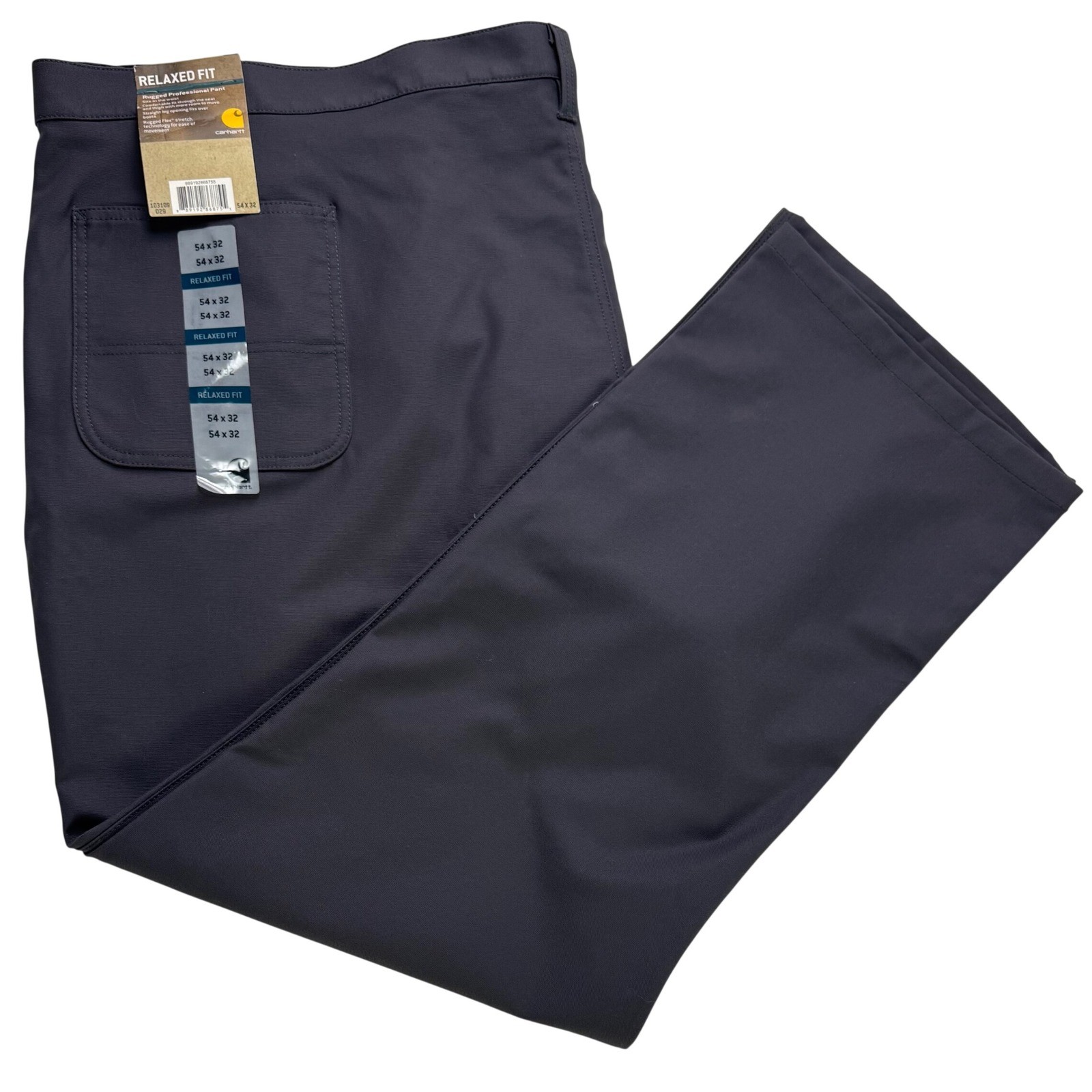 Carhartt Rugged Professional Pant Relaxed Fit Gray 54x32 NWT