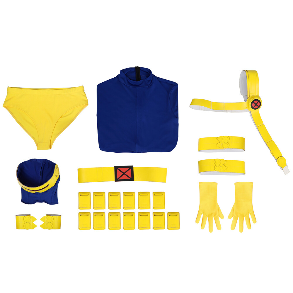 X-men '97 Cyclops Cosplay Costume Accessories Jumpsuit With Belts Halloween