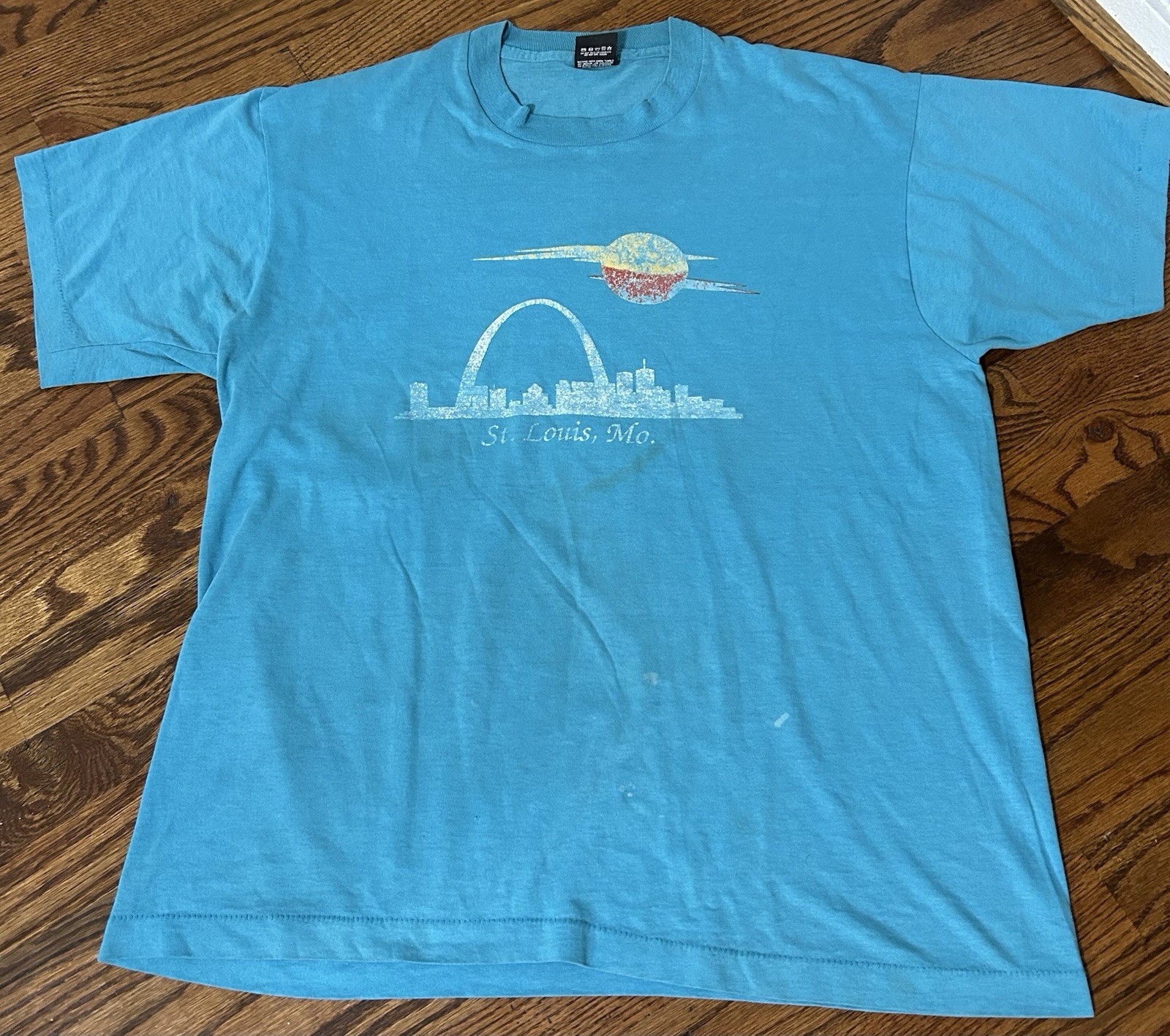 Vintage 80s St Louis Skyline T Shirt Vtg 1980s City Tee Size XL