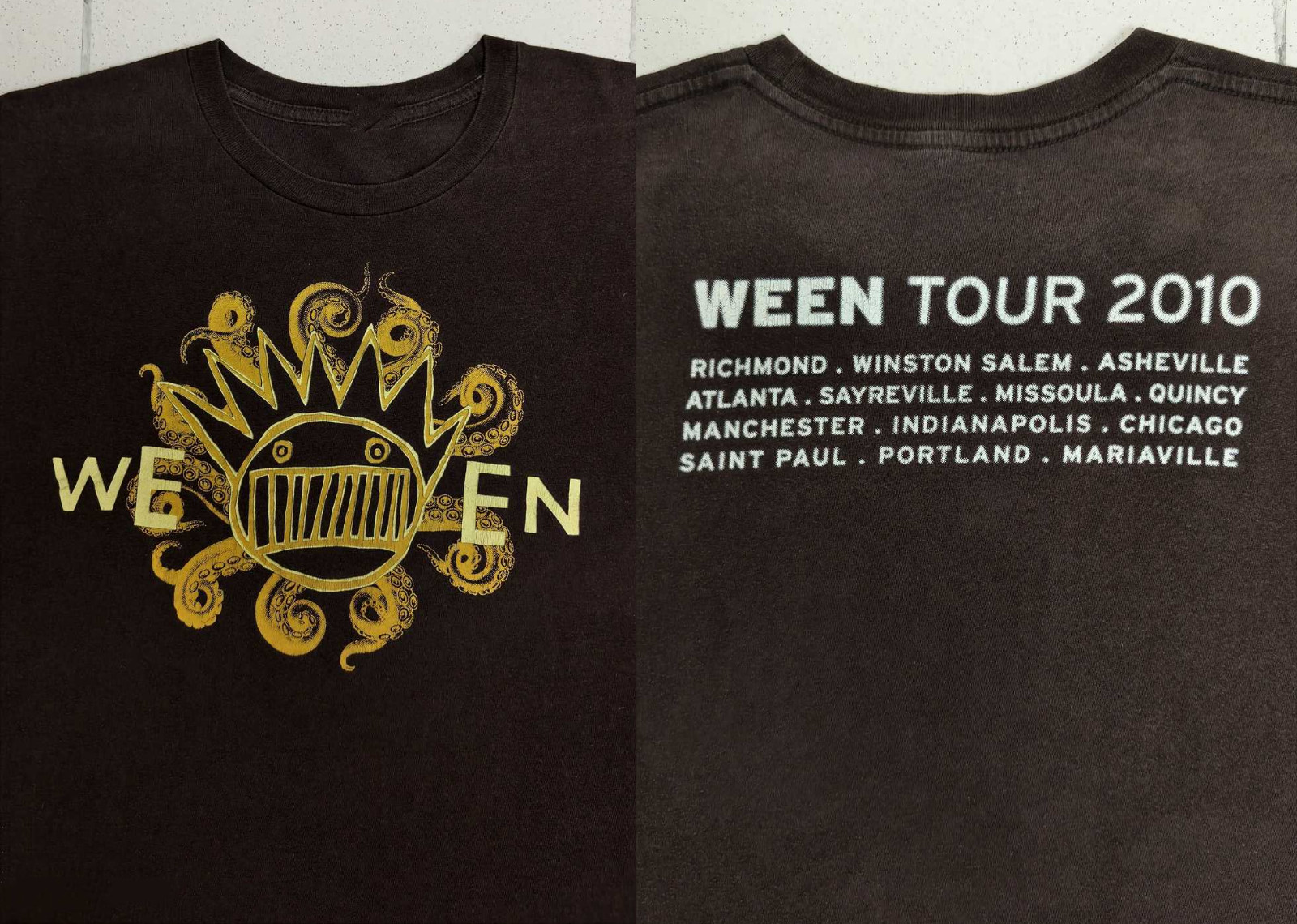 2010 WEEN Boognish Rock Band tour T-Shirt Cotton Unisex All Size BT1991