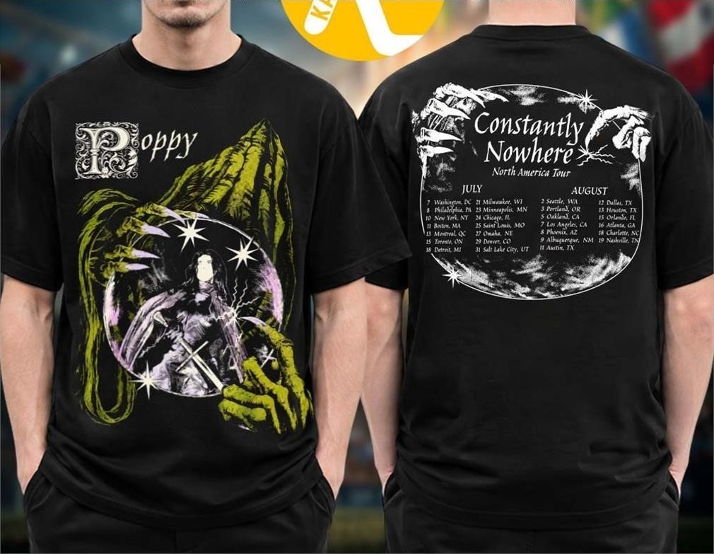 Poppy North America Tour Double Sided Concert T-Shirt S-5XL