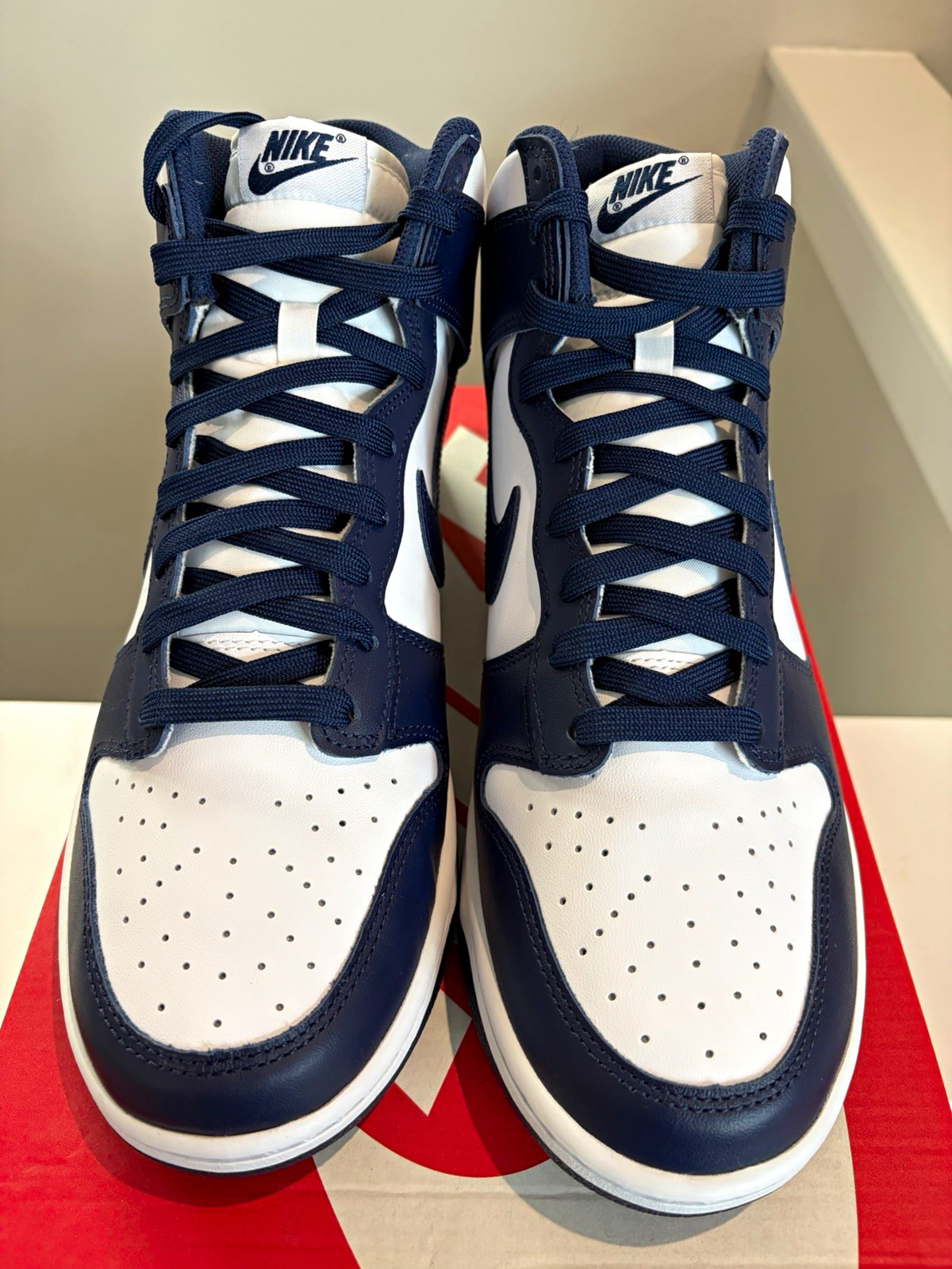 Nike Dunk High Retro Midnight Navy White/Midnight Navy DD1399-104 Men’s 11