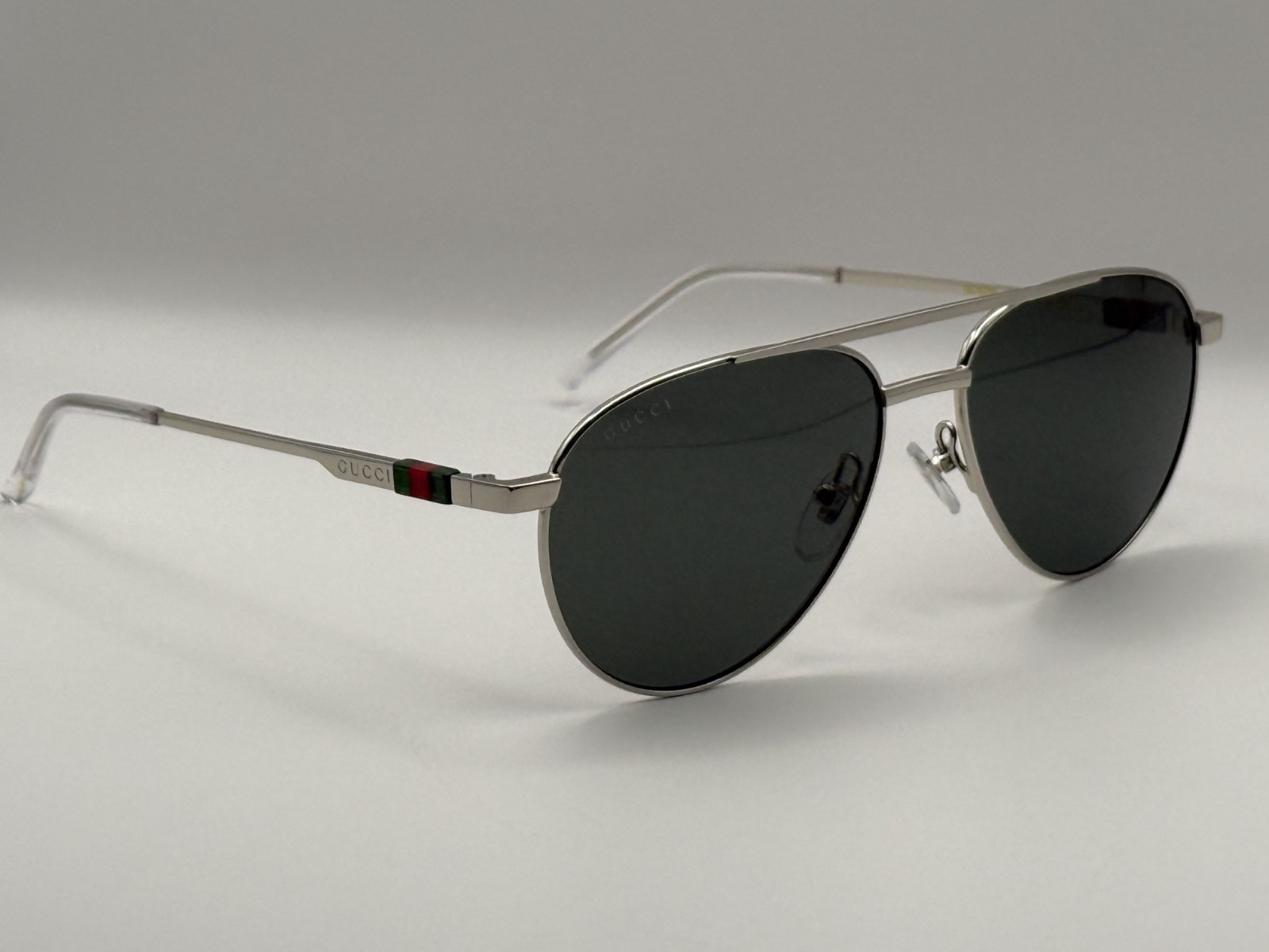 GUCCI GG 1679S-001 AVIATOR GREY TINTED SUNGLASSES