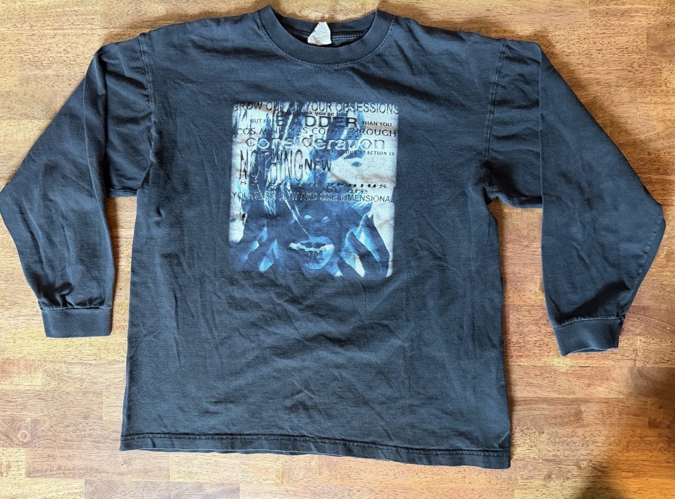 Vintage 1997 Curve Come Clean Long Sleeve T Shirt L Shoegaze Industrial 90s Rare
