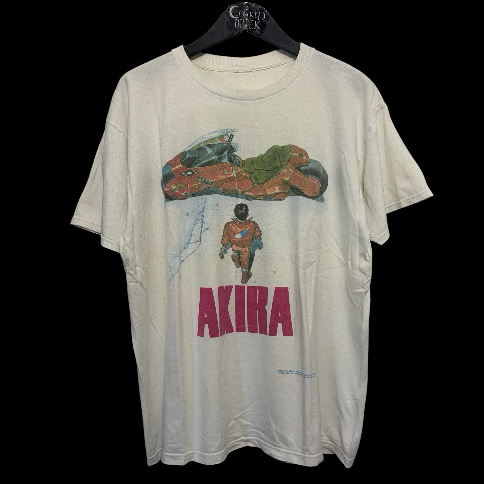 1988/1990’s RARE VINTAGE AKIRA KANEDA BIKE WALK T SHIRT  XL