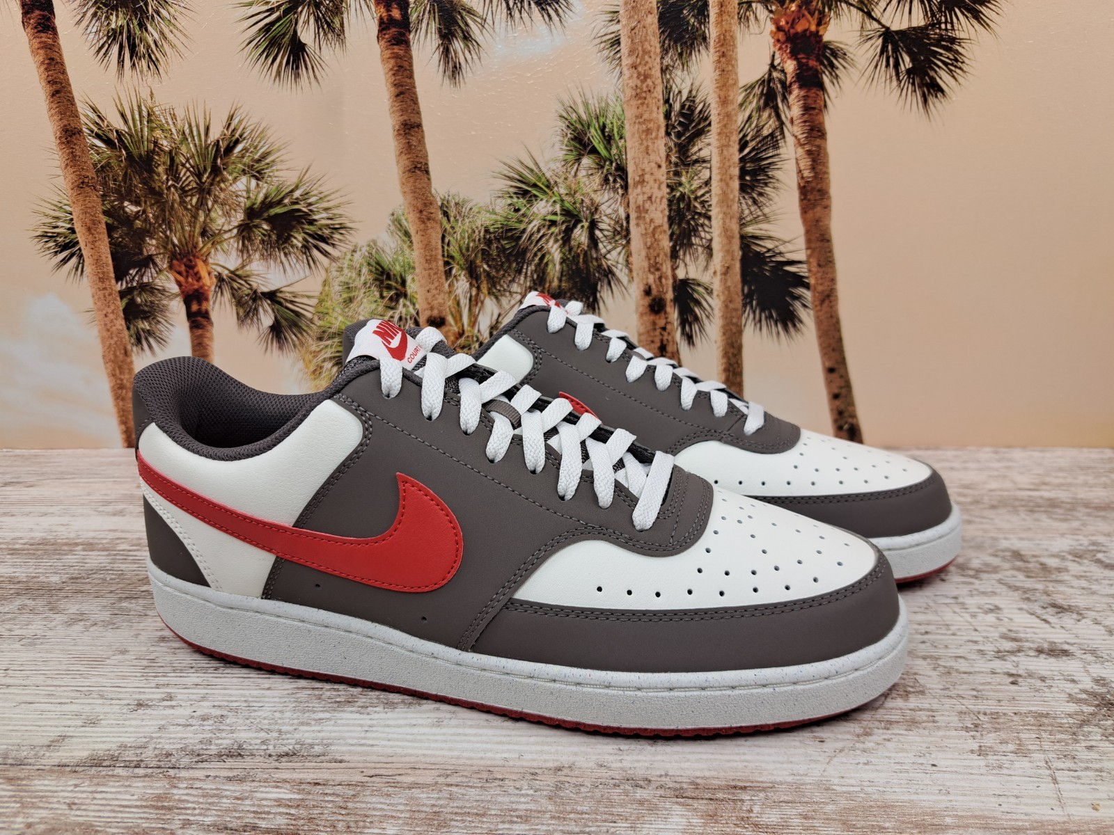 Nike Court Vision LO Cavestone Brown Sail Red IM0459 101 Men\'s Size 11.5 NEW 