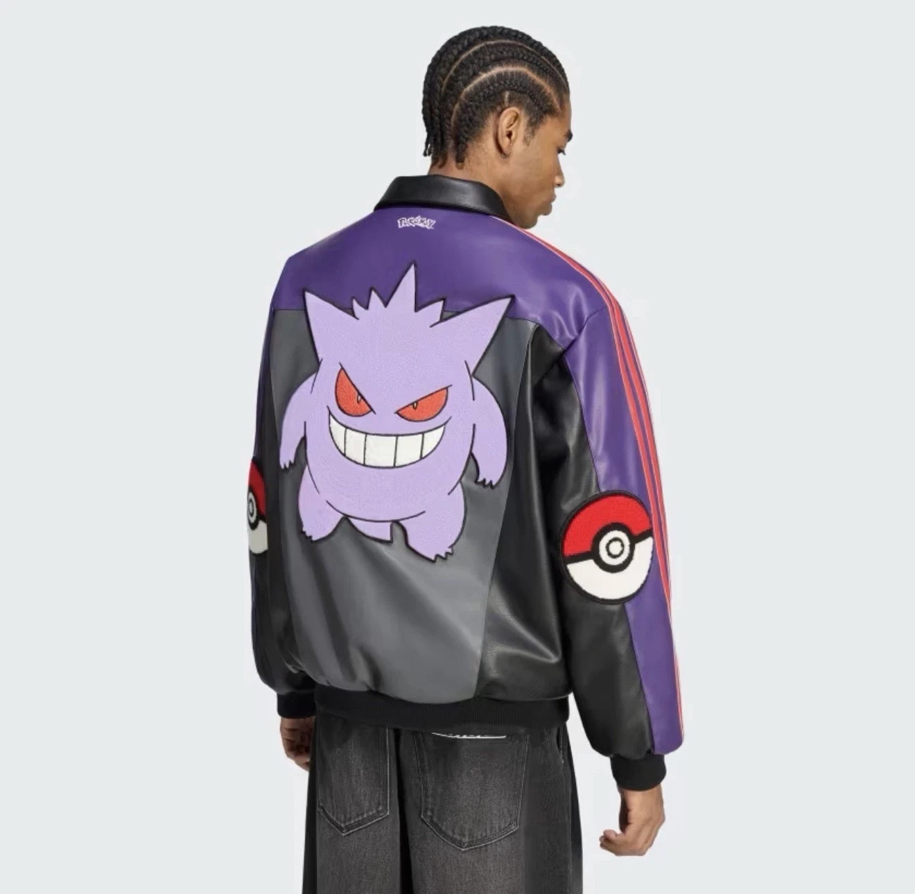 Adidas Originals Pokemon 8 Ball Jacket GENGAR LARGE -NWT