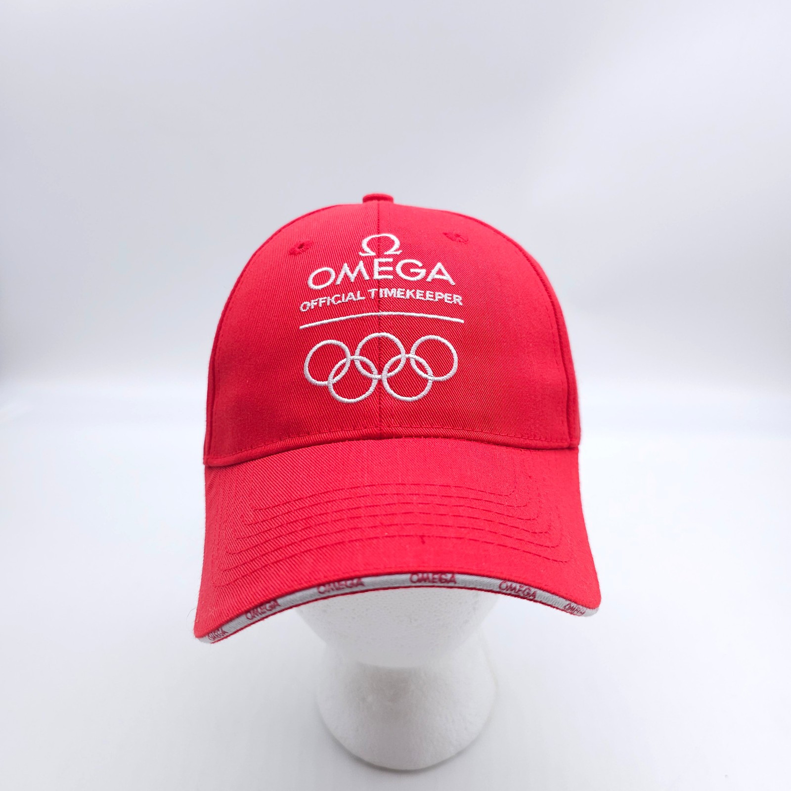 OMEGA Official Timekeeper Tokyo Olympic Games Red Strapback Hat Watches