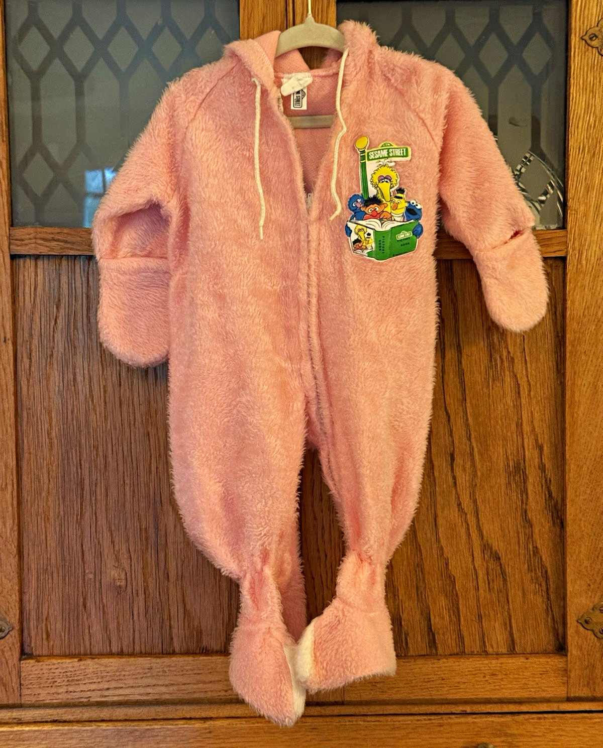 Vintage Pink Sesame Street Baby Sleeper JCPenney 6–12M