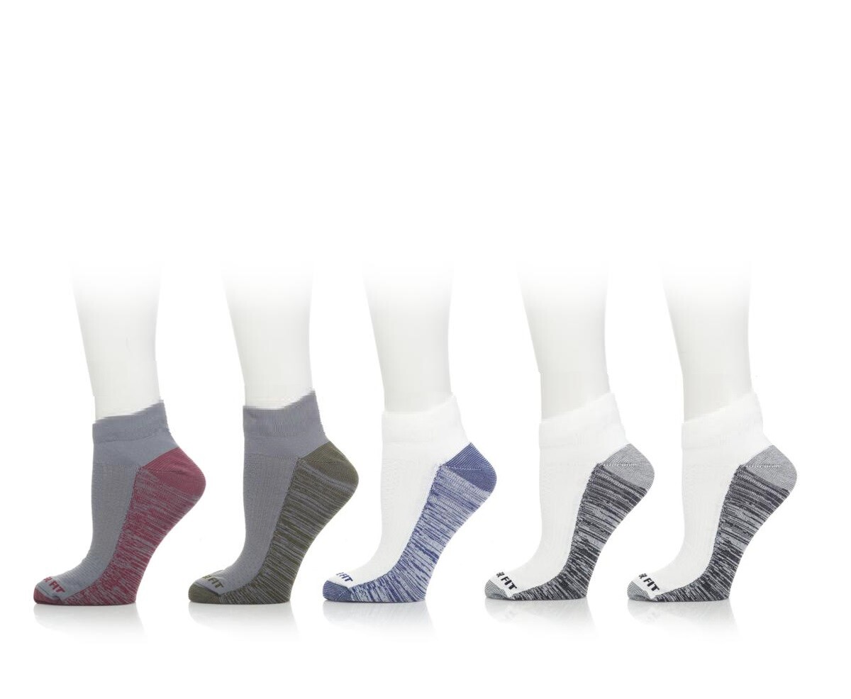 Copper Fit 5 Pack Men\'s Cooling Quarter Socks White Multi, size M (6-12)